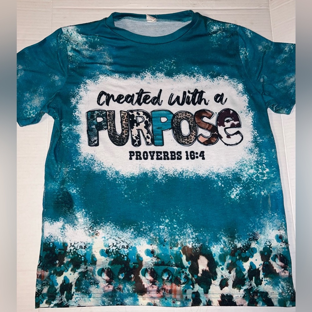 Girls Proverbs 16:4 T-shirt | Size Large (10/12)
